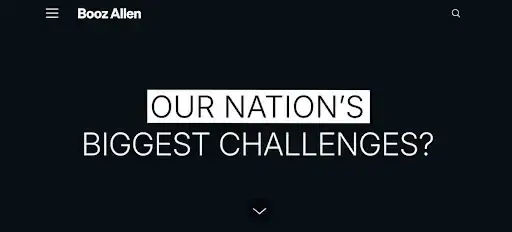 Booz Allen Hamilton connected with national-level projects and cloud security.