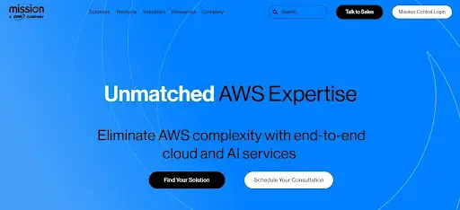 Mission Cloud AWS consulting and AI services provider for cloud complexity reduction.